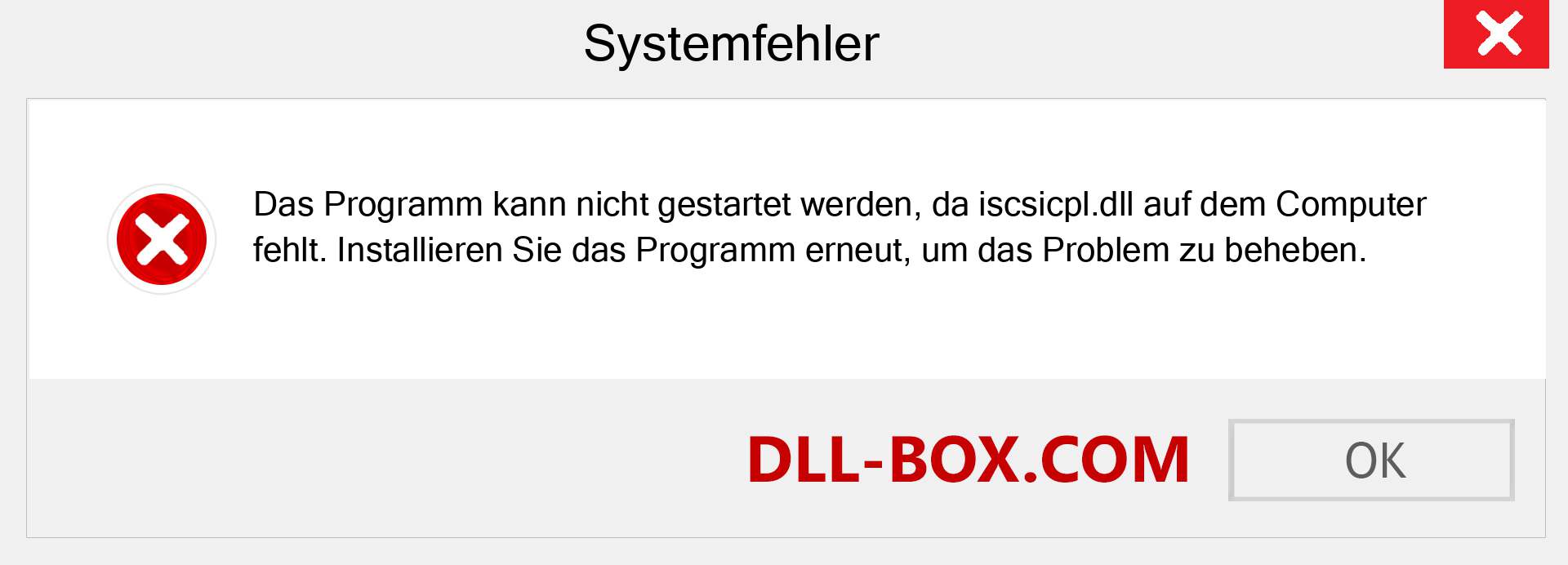 iscsicpl.dll-Datei fehlt?. Download für Windows 7, 8, 10 - Fix iscsicpl dll Missing Error unter Windows, Fotos, Bildern