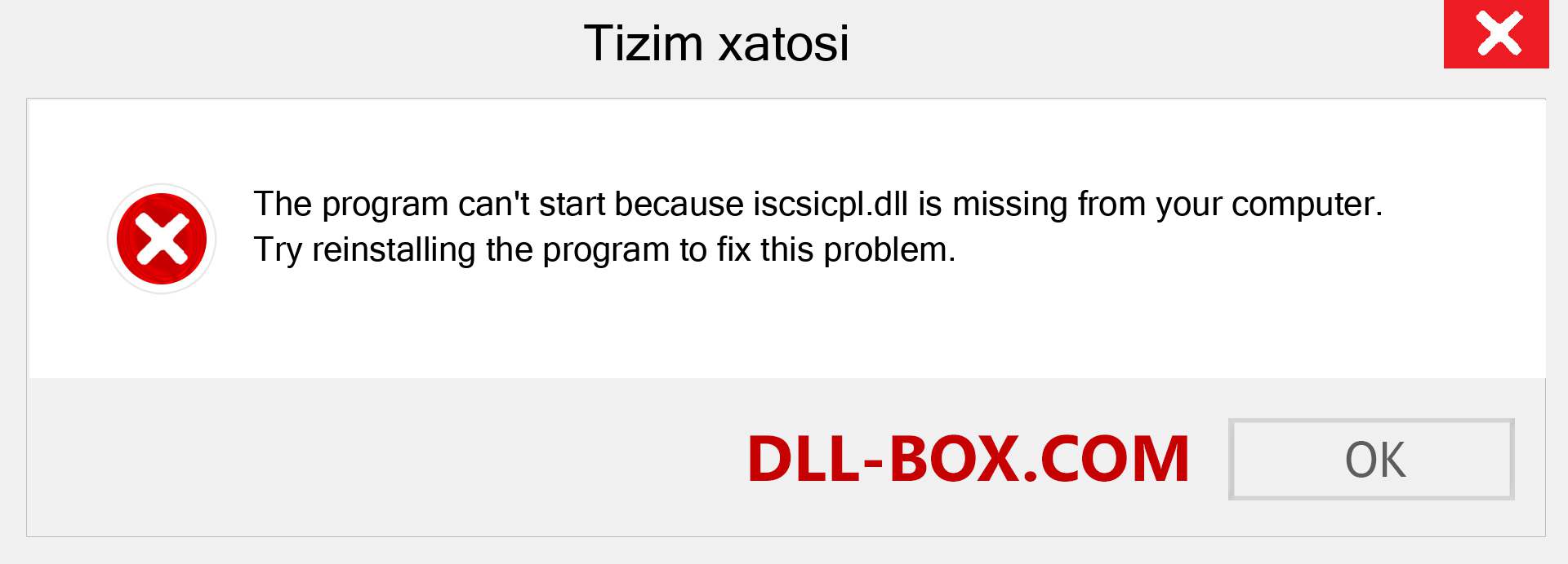 iscsicpl.dll fayli yo'qolganmi?. Windows 7, 8, 10 uchun yuklab olish - Windowsda iscsicpl dll etishmayotgan xatoni tuzating, rasmlar, rasmlar